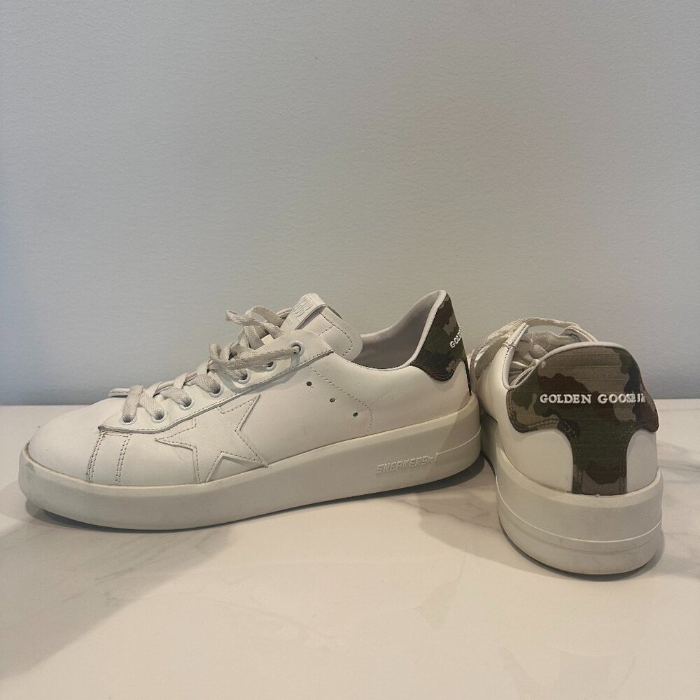 Golden Goose Sneakers - White & Camo - Men's